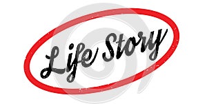 Life Story rubber stamp