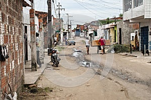 Life in a suburban neighborhood poor and neglected