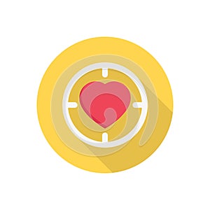 Life vector flat colour icon