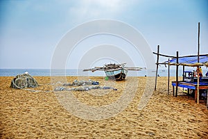 Lifeatyle seen on  Travelling and tour to the seashore and Beach by the Bay of Bengal of Puri, Odisha, India, Asia, February 2020