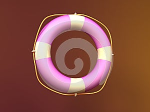 lifebelt 3D icon.