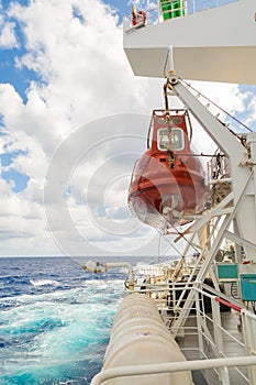 Lifeboat of cargo ship