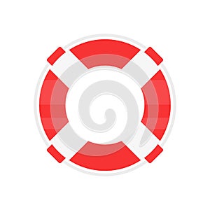 Lifeboat colored line icon. Lifebuoy, help symbol.