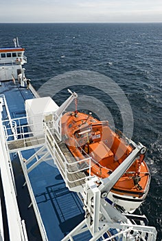 Lifeboat on a Cruise Ship