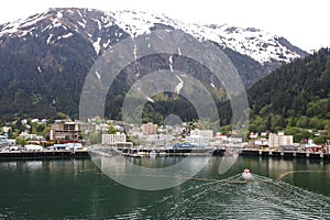 Lifeboat Cruising into Juneau Alaska