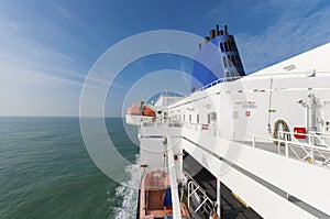 Lifeboat on ship