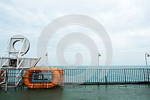 lifeboat a small craft aboard a ship to allow for emergency esc