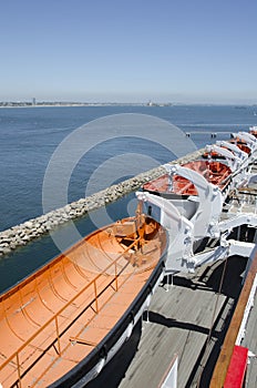 Lifeboats at Queen Mary