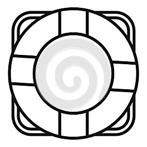 Lifebouy icon outline vector. Saver life ring