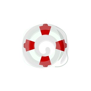 Lifebuoy colored icon. Element of summer pleasure icon for mobile concept and web apps. Cartoon style Lifebuoy colored icon can be