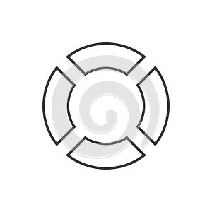 Lifebuoy icon. Element of web for mobile concept and web apps icon. Thin line icon for website design and development, app