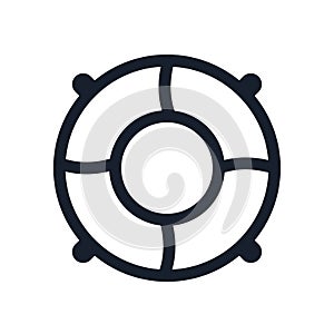 Lifebuoy icon outline style UI UX design element