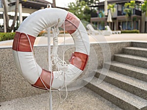 Lifebuoy life ring for safety in pool water