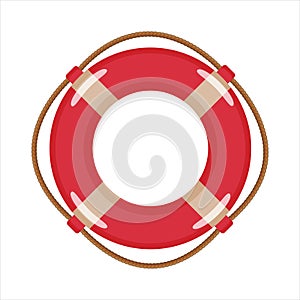 Lifebuoy is red on a white background.