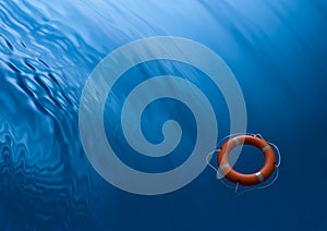 Lifebuoy Ring Waves Water Business Insurance Psychology Background