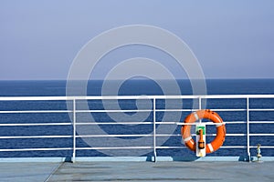 Lifebuoy on Ship