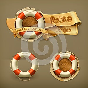 Lifebuoy vector icons