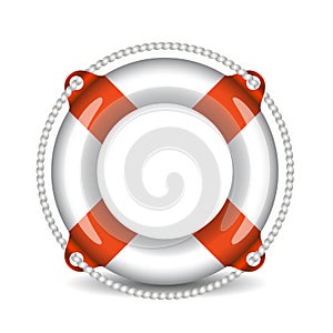 Lifebuoy vector illustration isolated on white background