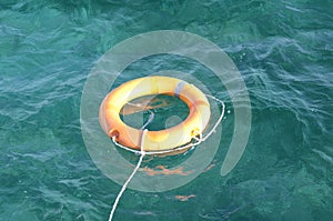 Lifebuoy on the water