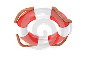 Lifebuoy water safety top view 3D render