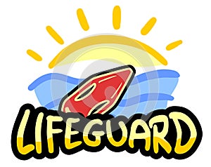 Lifeguard beach photo