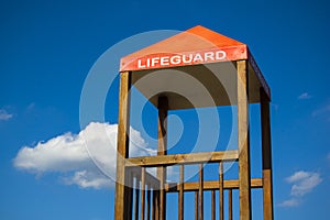 Lifeguard cabin on a beach