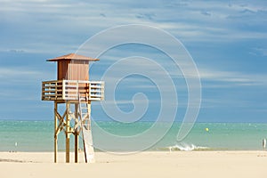 Lifeguard cabin in Narbonne Plage