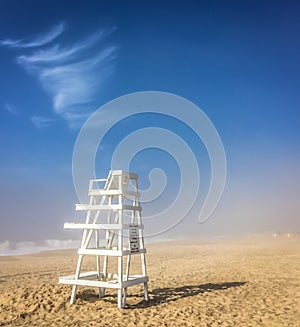 Lifeguard chair, East Hampton, NY photo