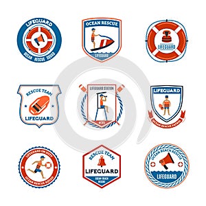 Lifeguard Emblems Set