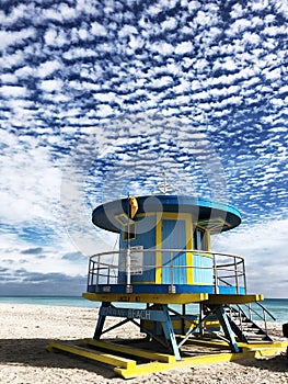 Lifeguard Hut Miami Beach, Florida, USA