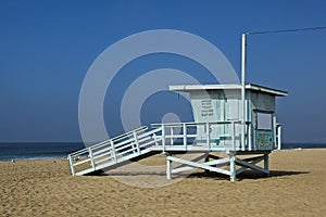 Lifeguard observation tower station Santa Monica