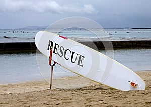 Lifeguard rescue board