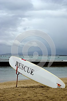 Lifeguard rescue board