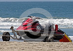 A Lifeguard Rescue Personal Watercraft (PWC)