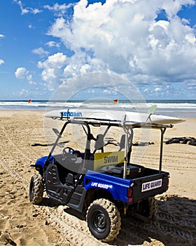 Lifeguard rescue vehicle