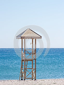 Lifeguard's tower on the beach