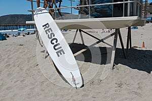 Lifeguard station at Avila Beach, California