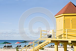 lifeguard station beach Barbados