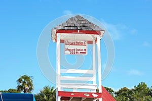 A lifeguard station on Beach Florida