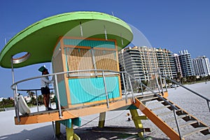 Lifeguard station, Miami beach