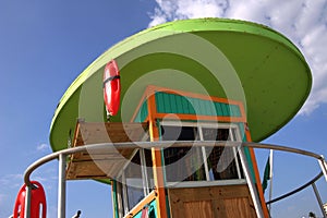 Lifeguard station, Miami beach