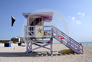 Lifeguard station, Miami beach