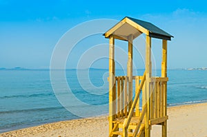 lifeguard tower on the beach