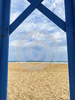 lifeguard tower photo