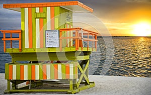 Lifeguard tower in Florida