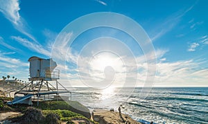 Lifeguard tower in La Jolla