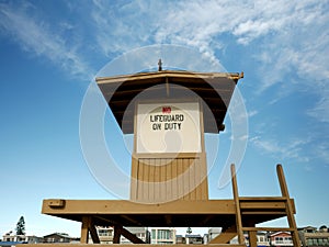 Lifeguard Tower at Newport Beach, California