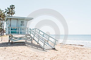 Lifeguard Tower Overlooking Beach