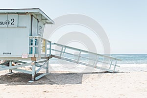 Lifeguard Tower Overlooking Beach