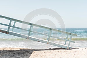 Lifeguard Tower Ramp Overlooking Beach